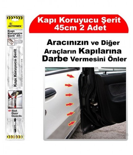 KAPI KORUYUCU DARBE ÖNLEYİCİ ŞEFFAF ŞERİT 45CM TAKIM KOD:11600