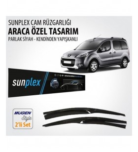 CAM RÜZGARLIK 2'Lİ PARTNER TEPEE BERLİNGO 2008 VE SONRASI KOD:SP-S-38