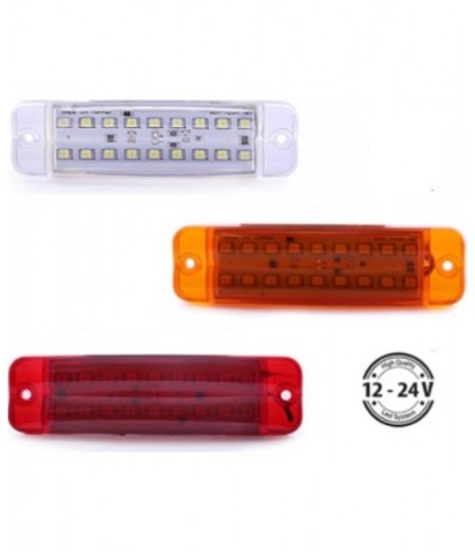 PARMAK LAMBA İKİLİ 18 LEDSSARI 12-24V KOD:TH-1821