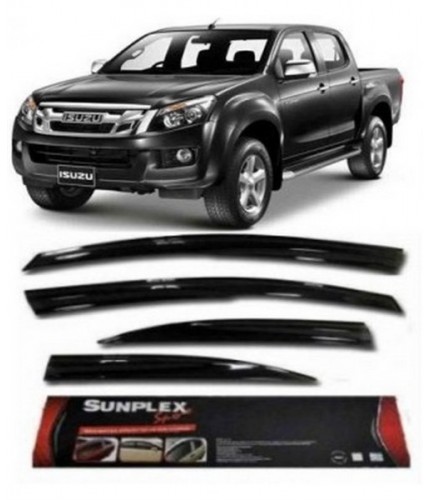 CAM RÜZGARLIK 4'LÜ ISUZU D-MAX PİCK-UP 2007 SONRASI SUNPLEX KOD:SP-S-79