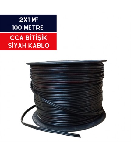 OTO TESİSAT HOPARLÖR KABLOSU CCA ORJİNAL ÇİFTLİ 2X1 100 METRE KOD:KS06