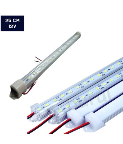 LAMBA TAVAN 12V ALİMİNYUM ANAHT.BEYAZ 25CM KOD:047B12V
