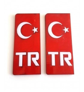 PLAKALIK TR PARLAK PLEKSİ 2'Lİ 10CMX4CM TAKIM KOD:TR
