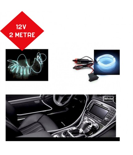 ŞERİT NEON BEYAZ 12V 2 METRE KOD:LR728W