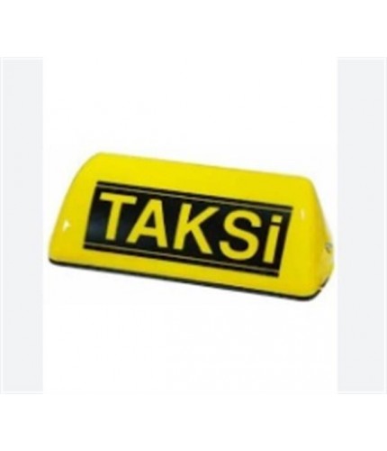 TAKSİ LEVHASI CAMI SARI YAZILI KOD:TKS4