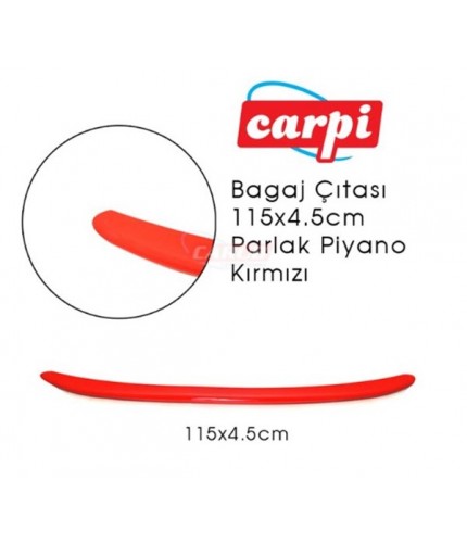 BAGAJ ÇITASI 115X4,5CM PARLAK KIRMIZI KOD:2790160