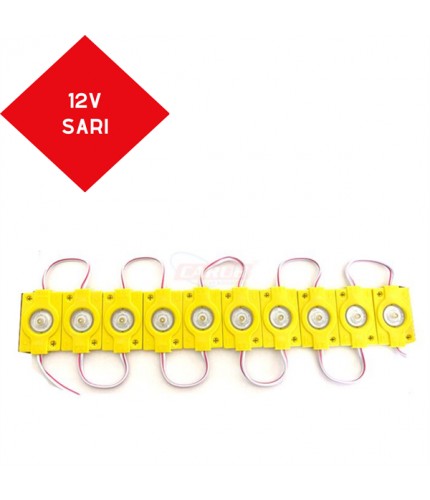 PARMAK LED 12V MERCEKLİ SARI BÜYÜK ÇİPLİ KOD:0409948
