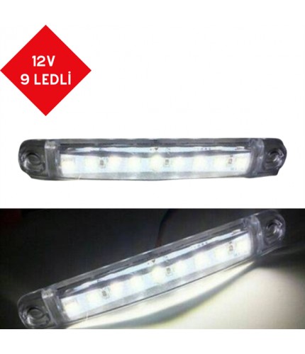 PARMAK LED 12V 9 LEDLİ BEYAZ KOD:TH-910