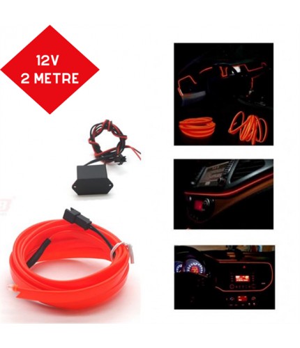 ŞERİT NEON KIRMIZI 12V 2METRE KOD:4327556