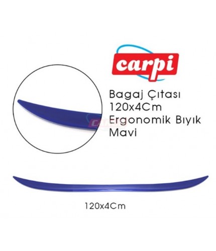 BAGAJ ÇITASI 120X4CM ERGONOMİK BIYIK PARLAK MAVİ KOD:2790144