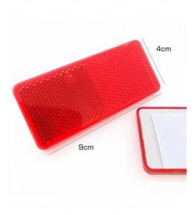 REFLEKTÖR KÜÇÜK DİKDÖRTGEN KIRMIZI 4CM-9CM KOD:BK-19K