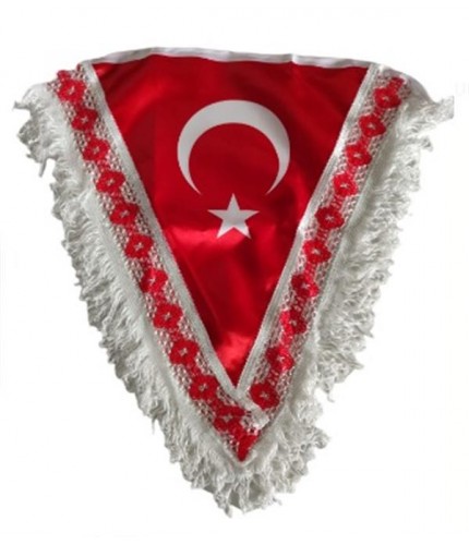 ÜÇGEN BEZ BAYRAK XL 60CMX55CM KOD:800501012