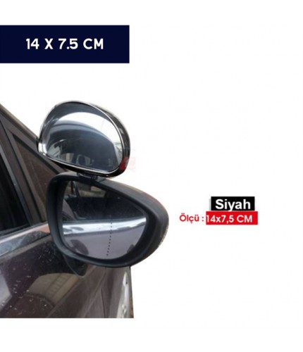 SÜRÜCÜ EĞİTMEN AYNASI 14X7,5CM SİYAH BÜYÜK KOD:0221181