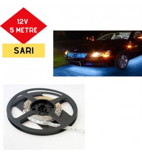 LED ŞERİT 12V 5 MT 300 LED SARI NORMAL KOD:4327481