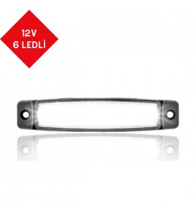 PARMAK LED 12V 6 LEDLİ BEYAZ KOD:TH-610