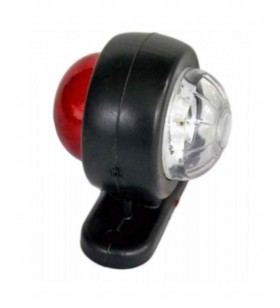LAMBA TAKOZ 3 LEDLİ KIRMIZ/BEYAZ MİNİ (ADET) KOD:TH-300