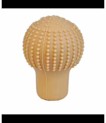 VİTES TOPUZU KILIFI SİLİKON YUVARLAK BEJ SÜSLEN KOD:1717