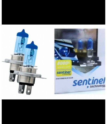 SENTİNEL H4 AMPUL 12V SÜPER BEYAZ IŞIK 2'Lİ KOD:BSH4