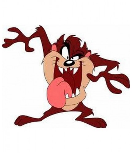 TAZMANYA CANAVARI BÜYÜK STİCKER 19X17CM KOD:800901224