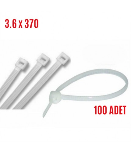 CIRT KELEPÇE BEYAZ 3,6X370MM (100 ADET) KOD:C6