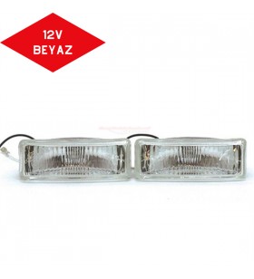 Sİ̇S LAMBASİ 12V 13X4 CM BEYAZ EMARK BELGELİ DİKDÖRTGEN KOD:3009527