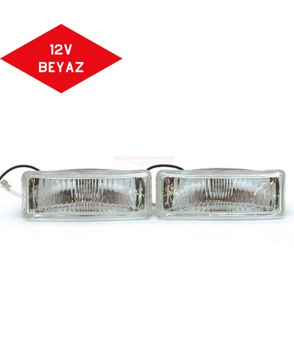 Sİ̇S LAMBASİ 12V 13X4 CM BEYAZ EMARK BELGELİ DİKDÖRTGEN KOD:3009527