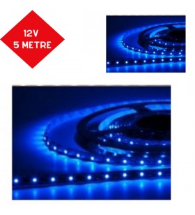 LED ŞERİT 12V 5MT MAVİ 3 ÇİPLİ KOD:SL1