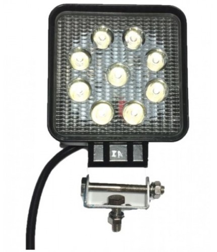 ÇALIŞMA LAMBASI 10-30W 9 LED KARE SİYAH KOD:3010507