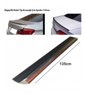 BAGAJ ÇITASI SPOİLER UNİVERSAL KROM ÇİZGİLİ 135CM LÜX KOD:2790105