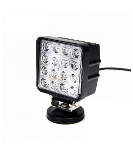 ÇALIŞMA LAMBASI 10-30V 48W 16 LED KARE (İNCE) KUTU KOD:3010577