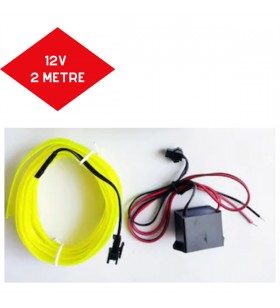 ŞERİT NEON SARI IŞIKLI 12V 2METRE KOD:ITH1571