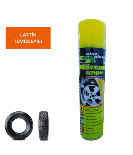 LASTİK TEMİZLEYİCİ SPREY 400 ML STAC PLASTIC KOD:0900301