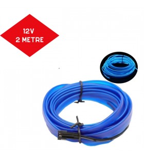 ŞERİT NEON MAVİ IŞIKLI 12V 2METRE KOD:ITH1568