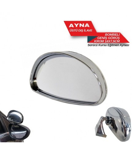 SÜRÜCÜ EĞİTMEN AYNASI KROM BÜYÜK OVAL KOD:0221178