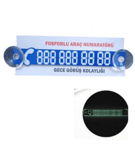 PARKTEL NUMARATÖR VANTUZLU FOSFORLU MVP121 KOD:PT4
