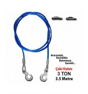 ÇEKME HALATI ÇELİK İZOLELİ 3 TON 3M KOD:1720402