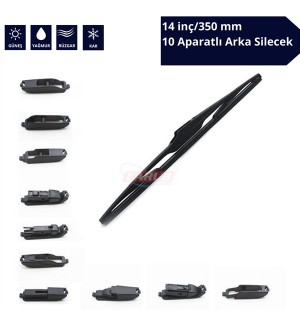 ARKA SİLECEK 10 APARATLI 14 İNÇ/350 MM UNİVERSAL 1353431 KOD:96A-14