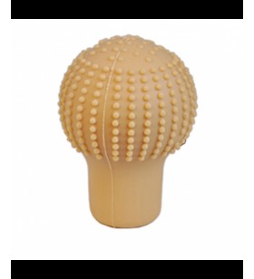 VİTES TOPUZU KILIFI SİLİKON YUVARLAK BEJ SÜSLEN KOD:1717