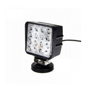 ÇALIŞMA LAMBASI 10-30V 48W 16 LED KARE (İNCE) KUTU KOD:3010577