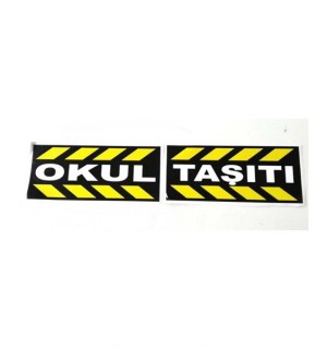 OKUL TAŞITI YAZISI TAKIM 22X104CM KOD:OK