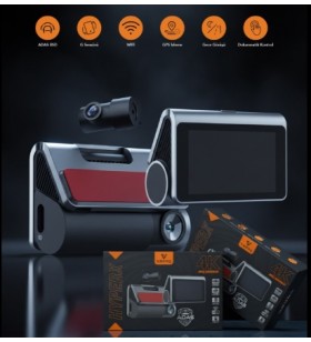 HYPERX 4K UHD DOKUNMATİK EKRANLI Wi-Fi & GPS ARAÇ KAMERASI - 256 GB DESTEKLEYEN ADAS DESTEKLİ KOD:HYPERX