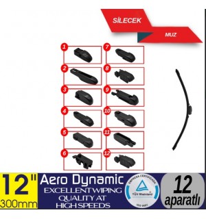 12 APARATLI ÖN MUZ SİLECEK 12 İNÇ/300 MM KOD:1353350